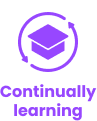 Continually Learning Icon